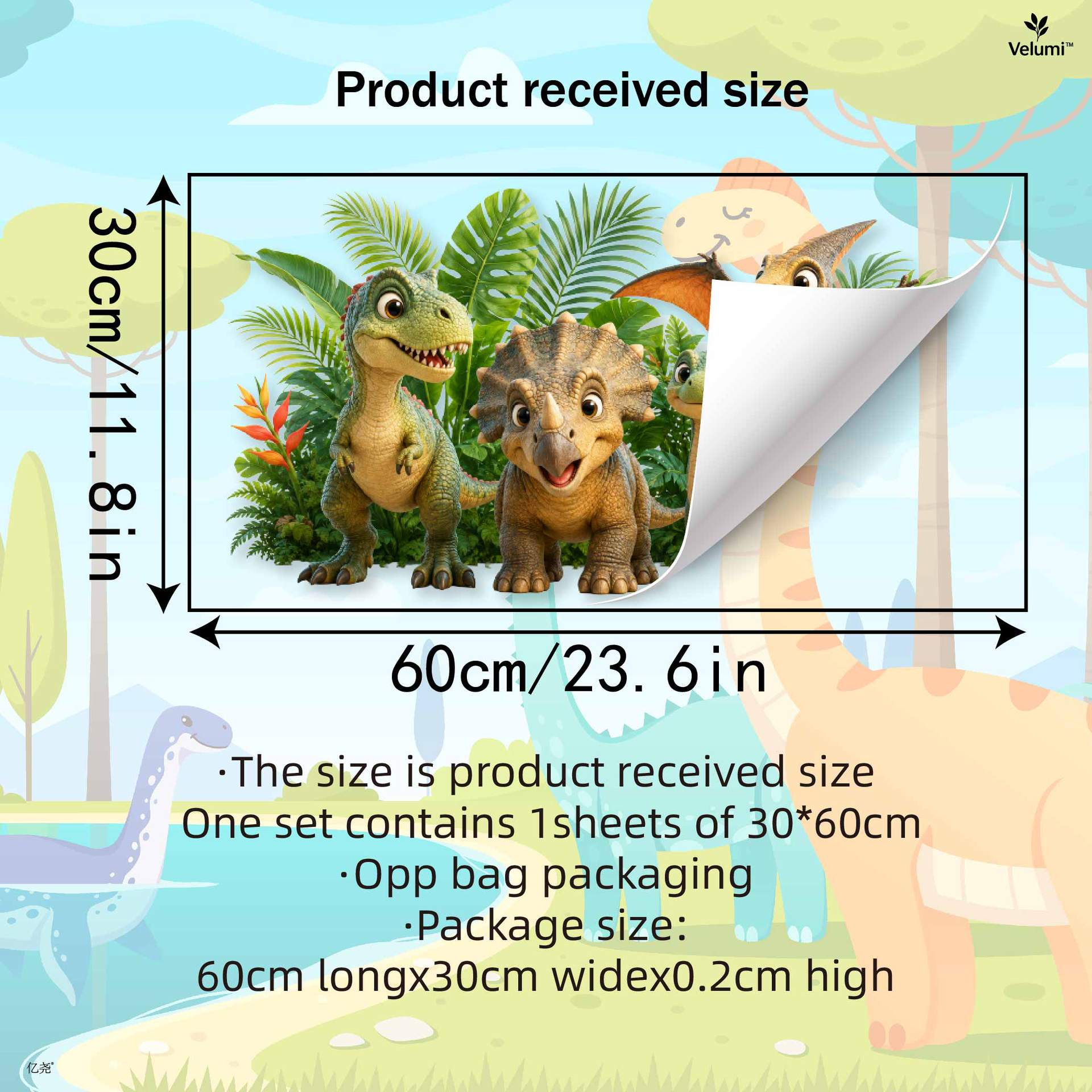 Urocze naklejki ścienne 3D z d – Baby Nursery Wall Mural recenzja i cena